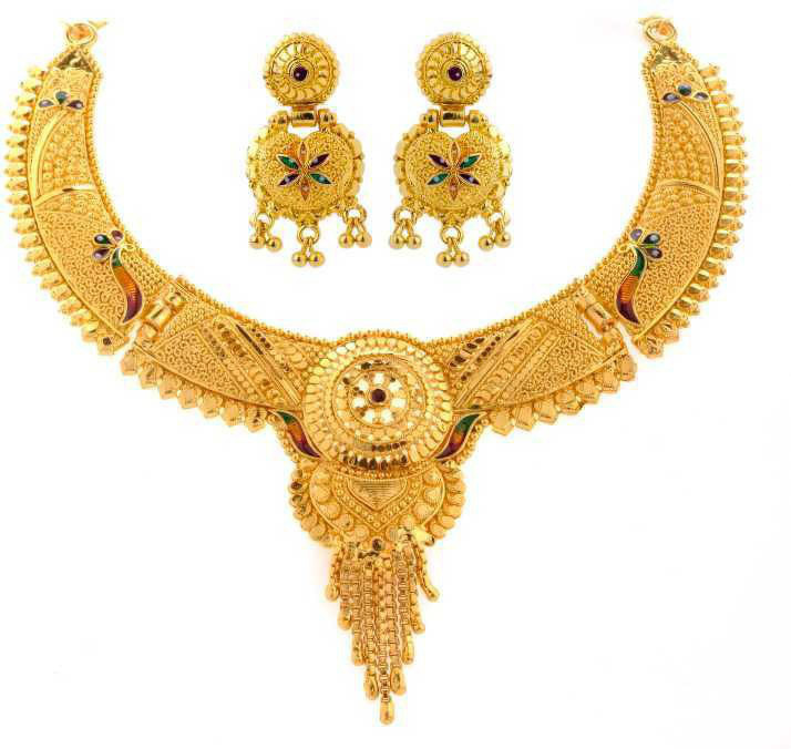 Gold-plated Plated Alloy Necklace Set 