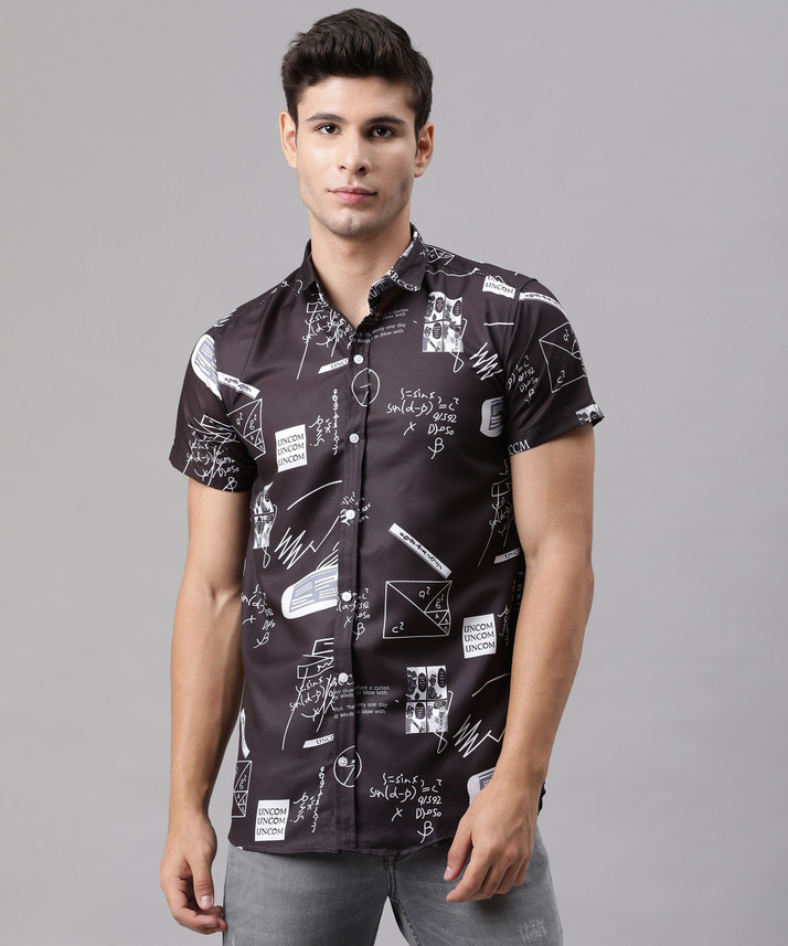 Om Shreeji Men Printed Casual White 