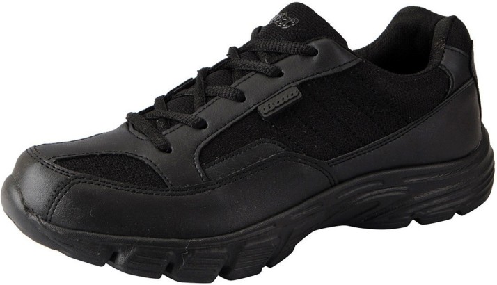 bata black sports shoes