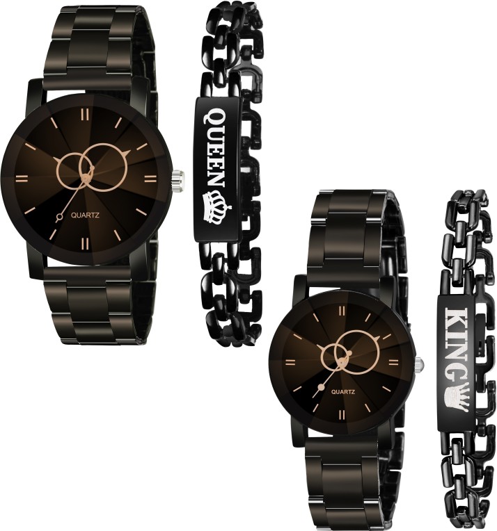 watch with bracelet set flipkart