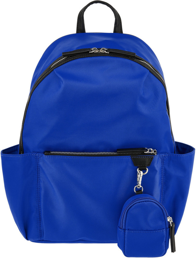accessorize blue backpack