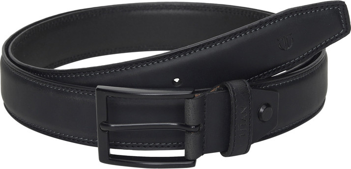 Titan Men Formal Grey Genuine Leather 