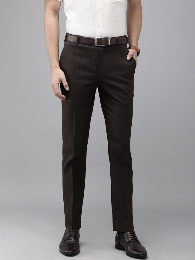 Buy PARK AVENUE Regular Fit Men Grey 