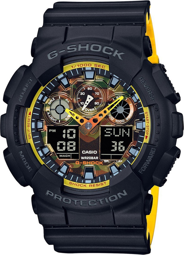 CASIO GA-100BY-1ADR G-Shock Analog-Digital Watch - For Men - Buy CASIO GA-100BY-1ADR  G-Shock Analog-Digital Watch - For Men G750 Online at Best Prices in India  | Flipkart.com