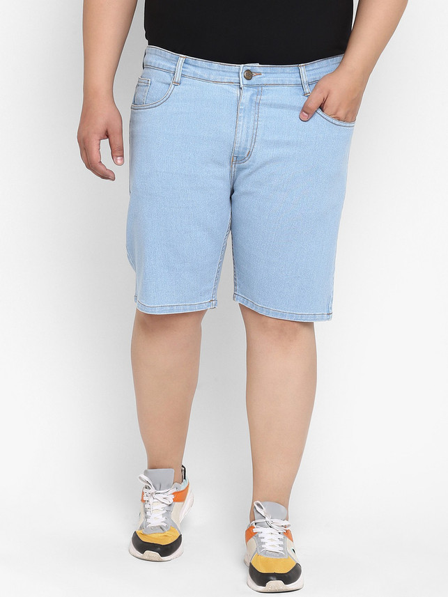 Urbano Plus Solid Men Light Blue Denim 