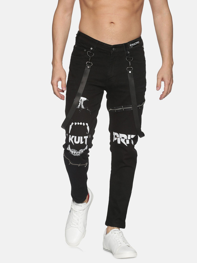 KULTPRIT Skinny Men Black Jeans - Buy 