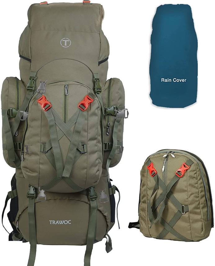 hiking backpack with detachable daypack