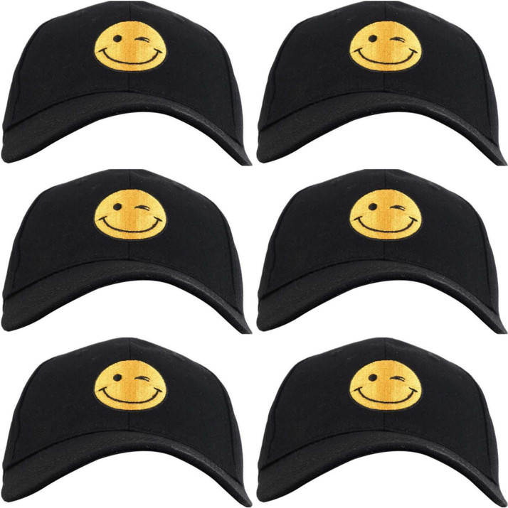 MYSYTIFY Printed 100% COTTON SMILEY CAP 
