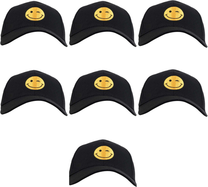 MYSYTIFY Printed 100% COTTON SMILEY CAP 