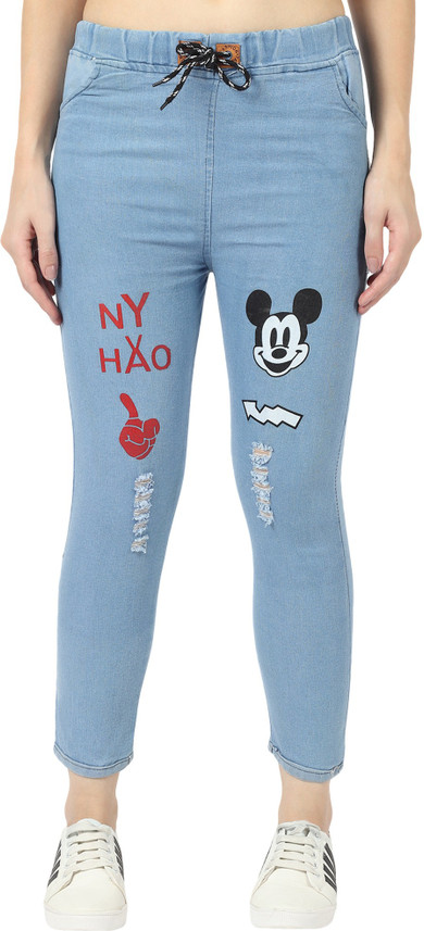DNEXT Jogger Fit Women Light Blue Jeans 