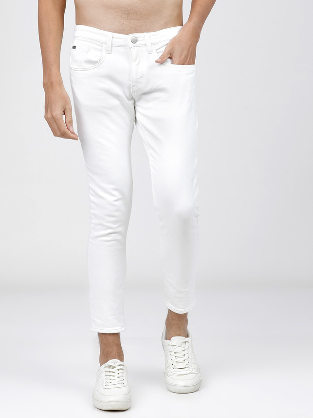 KETCH Tapered Fit Men White Jeans - Buy 