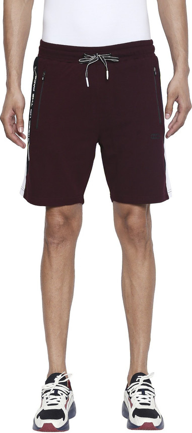 Pantaloons Solid Men Red Sports Shorts 