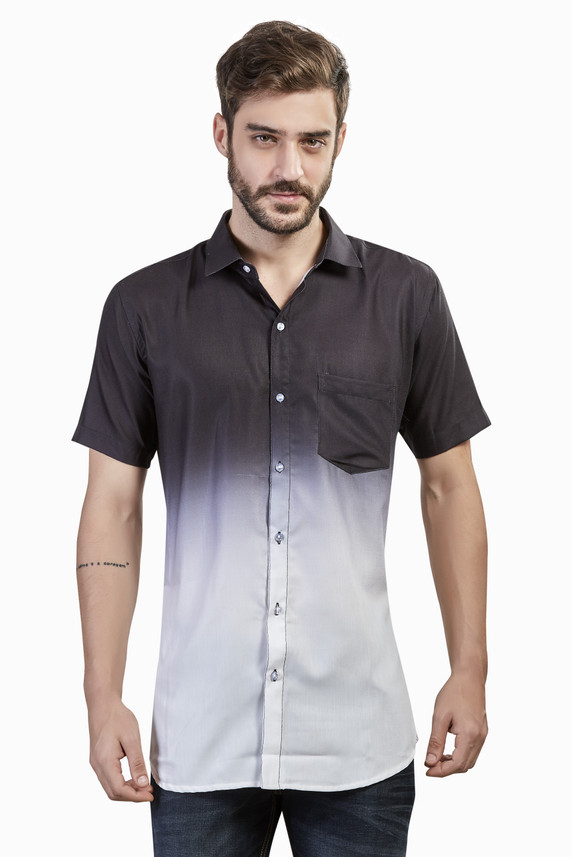 MASTER MARK Men Printed Casual Black 