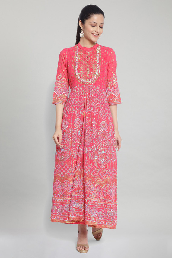 Aurelia Women Ethnic Dress Pink Dress 