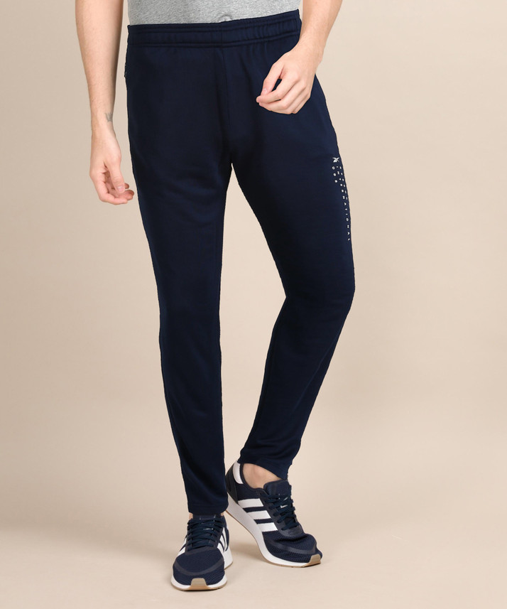 REEBOK Printed Men Blue Track Pants 