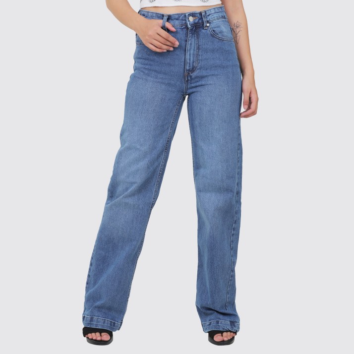 wide leg jeans women flipkart