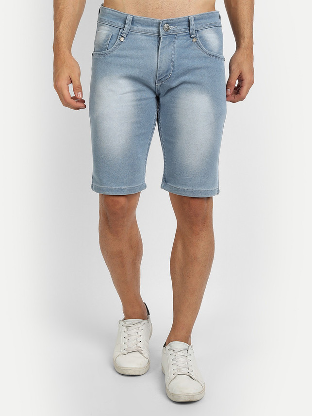 Wicked stitch Washed Men Denim Blue 