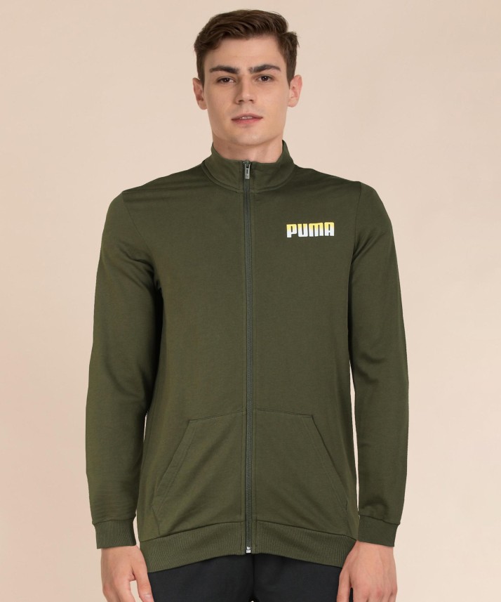 puma full sleeve solid men's jacket flipkart