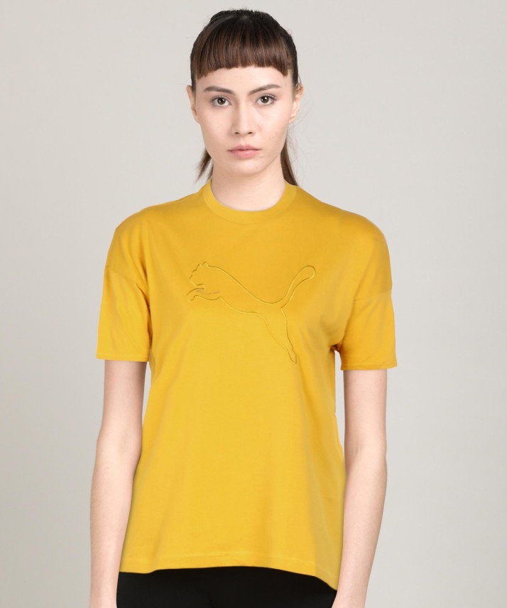 yellow puma shirt women's