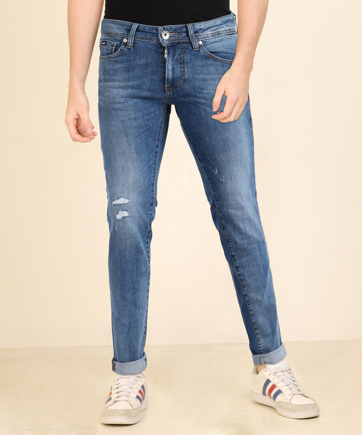Buy Blue Danim GAS Slim Men Blue Jeans 