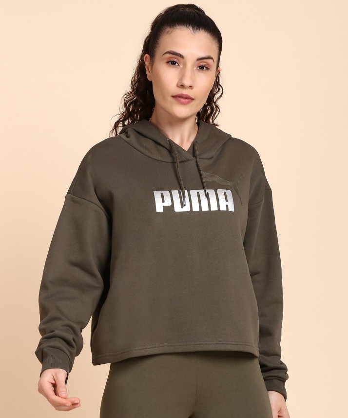 puma full sleeve printed women sweatshirt