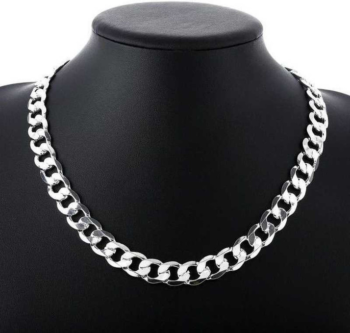 Silver Plated Stainless Steel Chain 