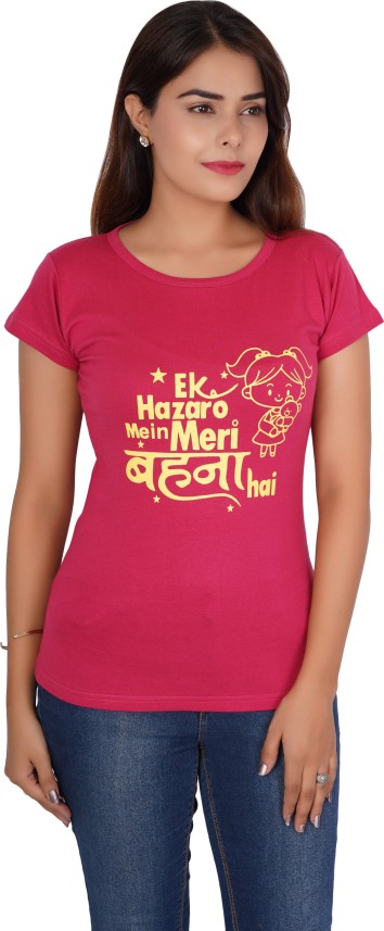 pink designer t shirt women's