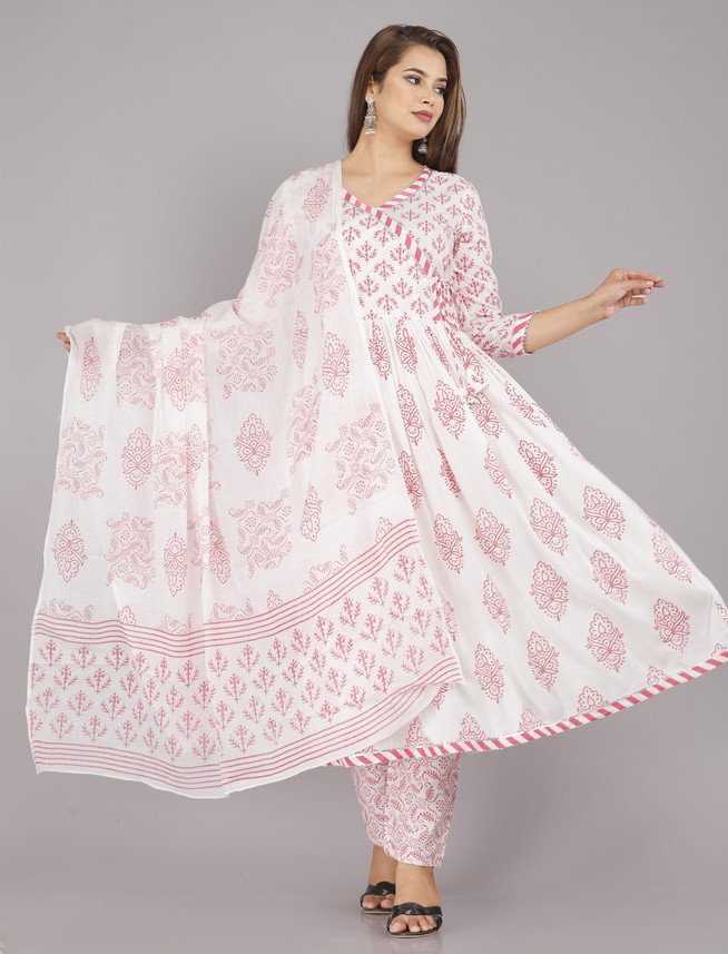 JYOKU Indi Printed Anarkali Kurta 