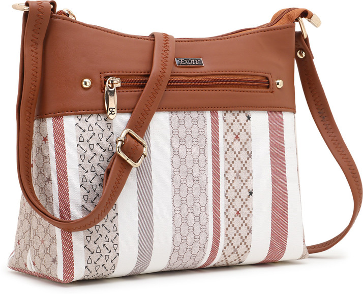 Exotic Tan Sling Bag Dualtone sling 