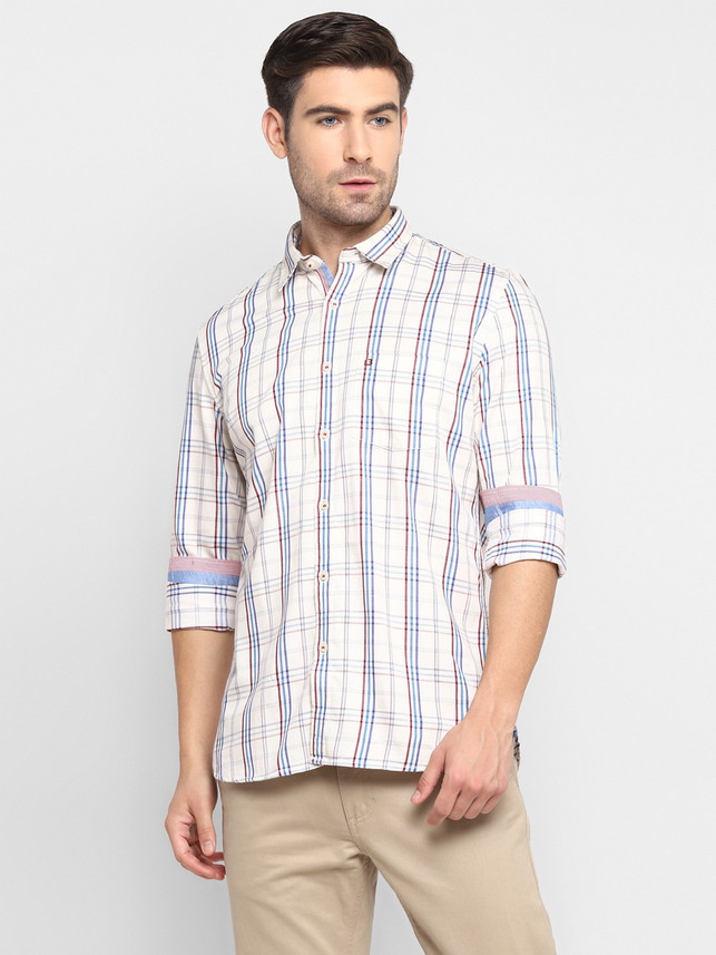 London Bridge Men Checkered Casual 