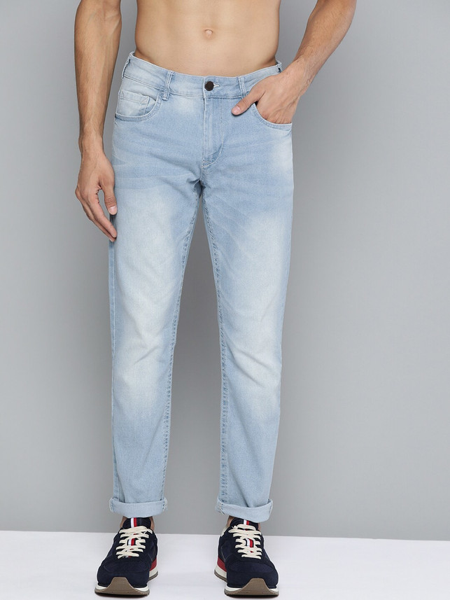 HERE\u0026NOW Slim Men Blue Jeans - Buy HERE 