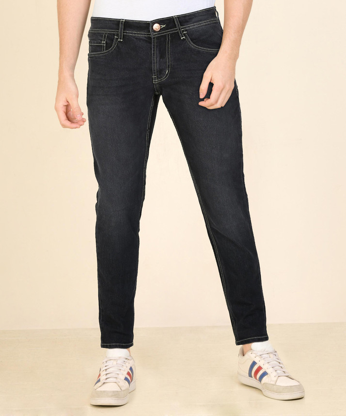 NUMERO UNO Tapered Fit Men Black Jeans 