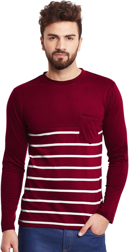 Buy HYPERNATION Striped Men Round Neck 