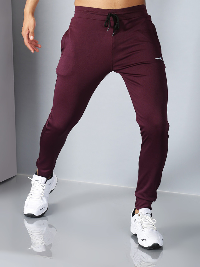 maroon workout pants