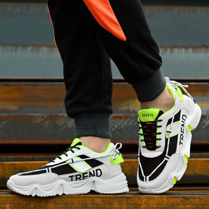 neon green trainers mens