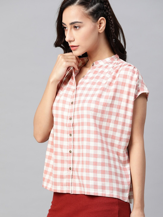Roadster Women Checkered Casual White 