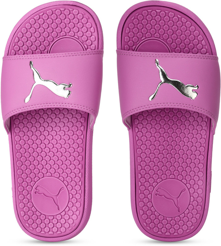 puma purple slides