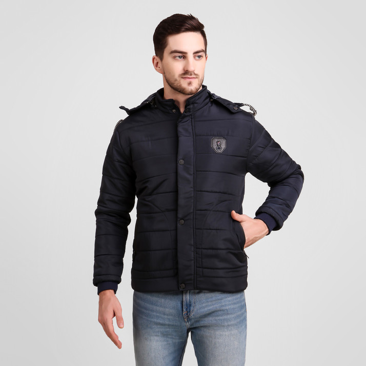 Buy KLAXXY Full Sleeve Solid Men Jacket 