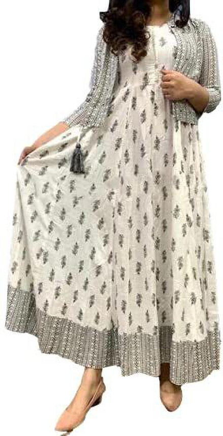 Suncraft Indi Printed Anarkali Kurta 