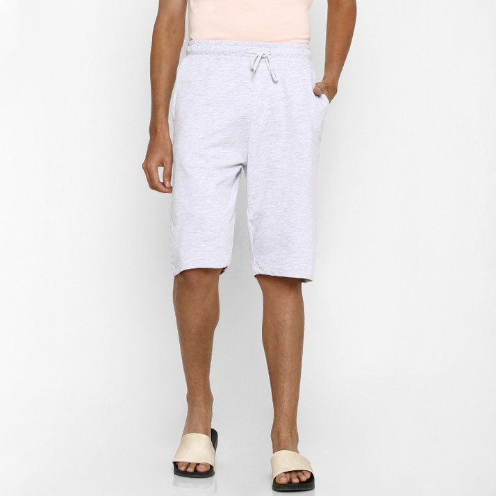 Pantaloons Solid Men Grey Night Shorts 