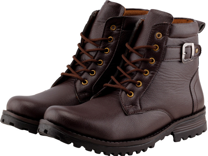 leather long shoes for men