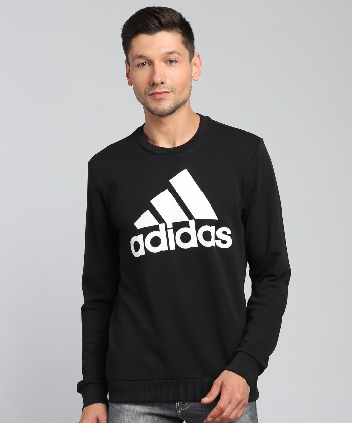 adidas full sleeve printed men sweatshirt