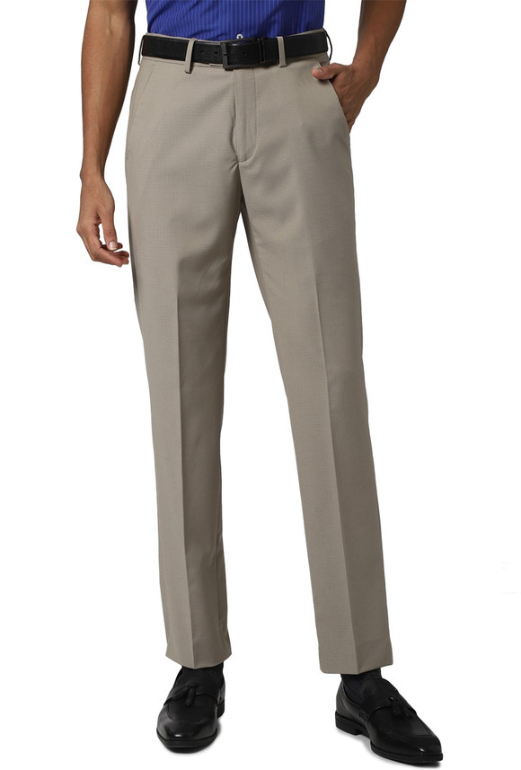 Buy PETER ENGLAND Slim Fit Men Beige 