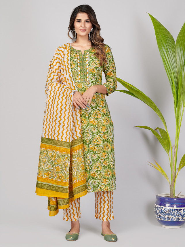 Vbuyz Women Kurta, Pyjama \u0026 Dupatta Set 