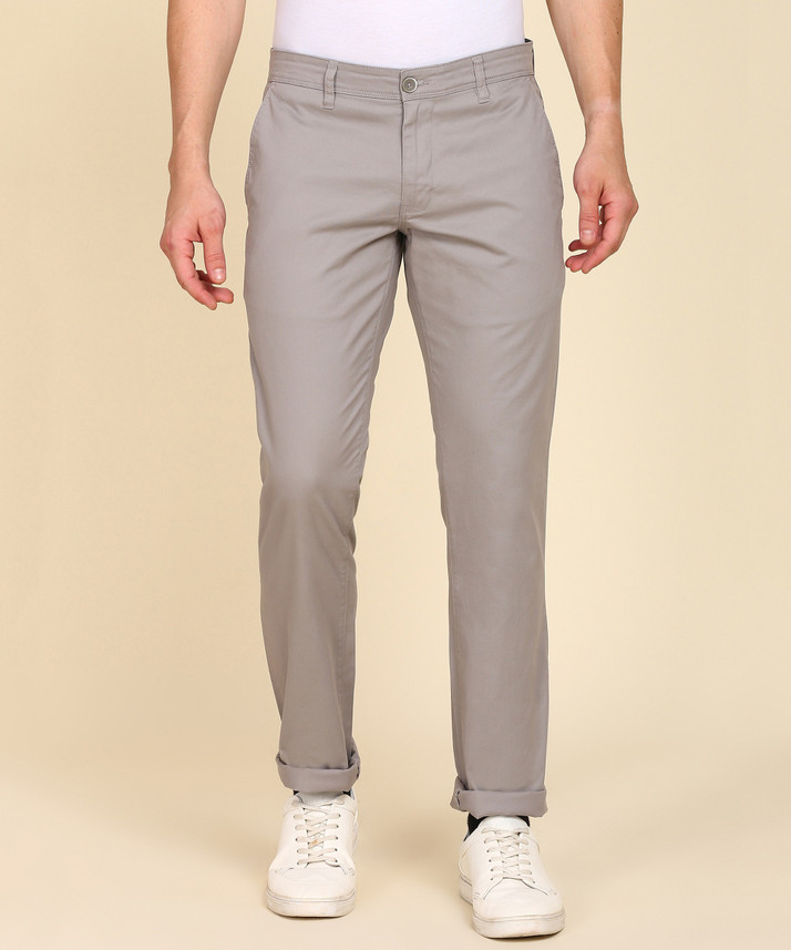 PARX Tapered Men Grey Trousers - Buy 