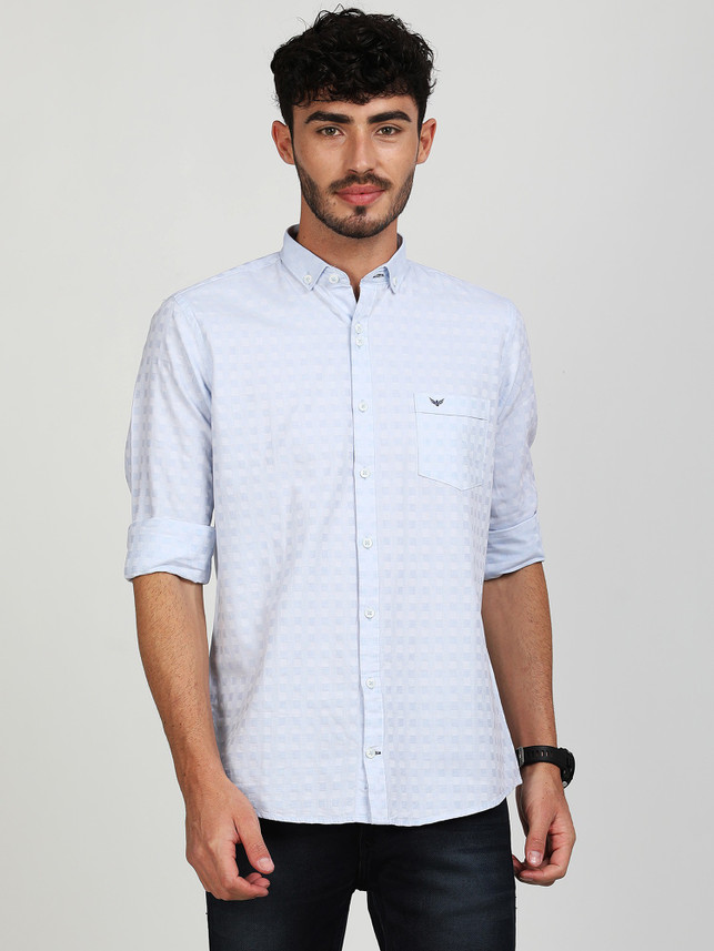Casual Blue Shirt - Buy Ferradini Men 