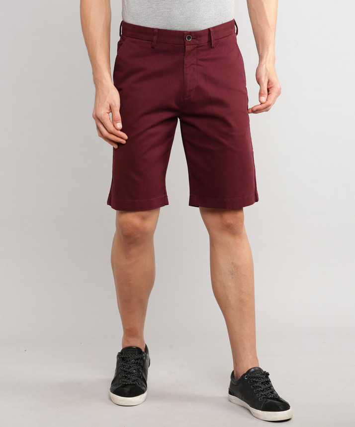 maroon chino shorts