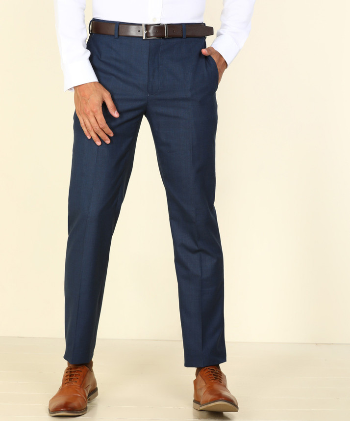 PARK AVENUE Regular Fit Men Light Blue 