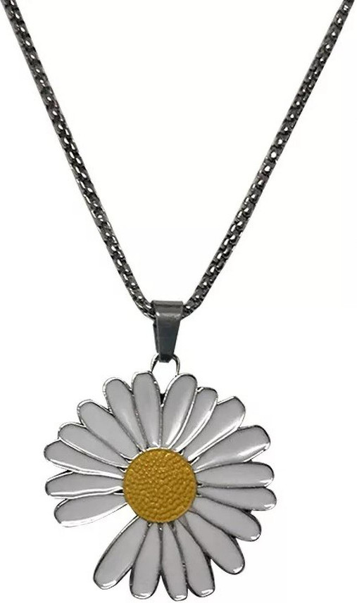 SUMANYA White sunflower necklace for 
