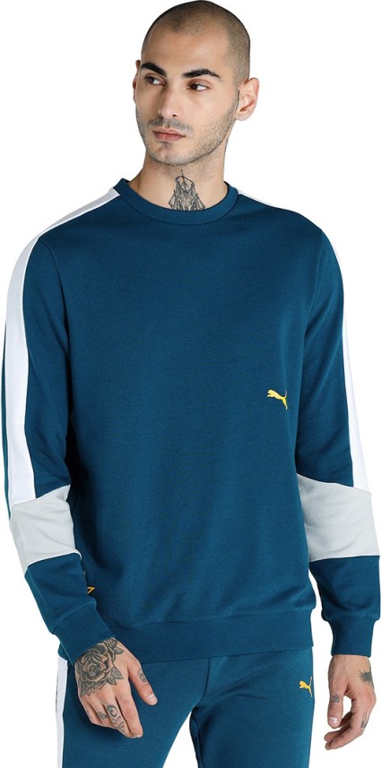 puma full sleeve printed men's sweatshirt